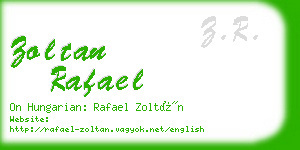 zoltan rafael business card